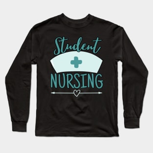 Pastel Nurse Students Nursing Green Long Sleeve T-Shirt